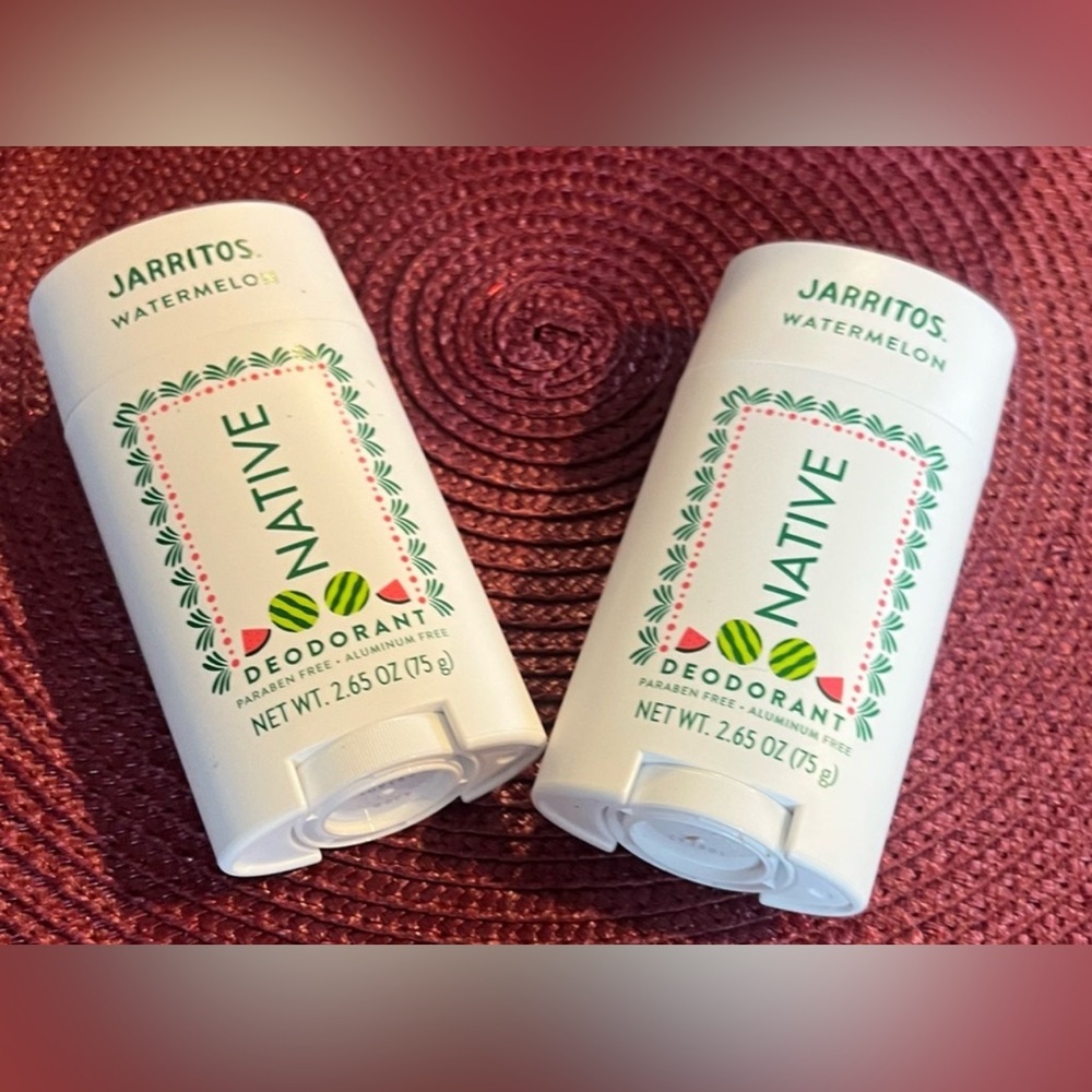 Native Limited Edition Watermelon Jarritos Solid Stick Deodorants X’s 2 Sticks